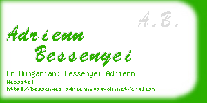 adrienn bessenyei business card